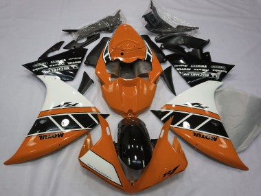 Carenados Moto Yamaha R1 2012-2014 - Naranja Blanco Negro Brillante Asequibles