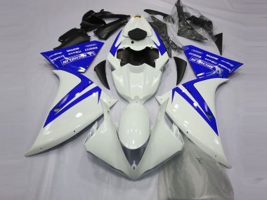 Carenados Moto Yamaha R1 2012-2014 - Blanco Azul Asequibles