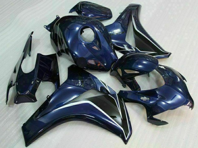 Carenados Moto Honda CBR1000RR 2008-2011 - Azul Oscuro Negro Brillante Asequibles