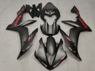 Carenados Moto Yamaha R1 2004-2006 - Negro Mate Rojo Asequibles