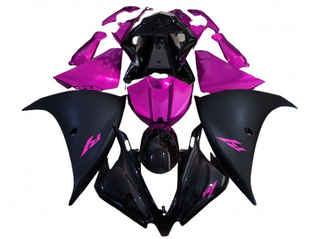 Carenados Moto Yamaha R1 2012-2014 - Negro Brillante Negro Mate Rosa Asequibles