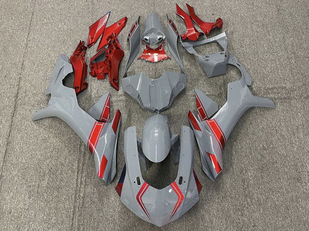 Carenados Moto Yamaha R1 2015-2019 - Nardo Gris Rojo Asequibles