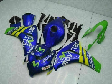 Carenados Moto Honda CBR1000RR 2008-2011 - Azul Amarillo Verde MoviStar Castrol Asequibles