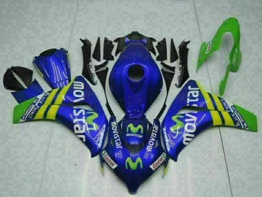 Carenados Moto Honda CBR1000RR 2008-2011 - Azul Amarillo Verde MoviStar Castrol Asequibles