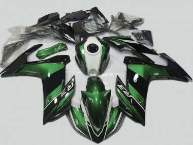 Carenado Moto Yamaha R3 2015-2018 - Verde Blanco Negro Brillante Asequibles