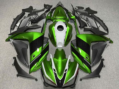 Carenados Moto Yamaha R3 2015-2018 - Verde Blanco Negro Brillante Asequibles