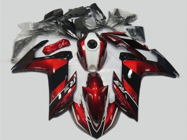 Kits Carenado Moto Yamaha R3 2015-2018 - Rojo Blanco Negro Brillante Asequibles