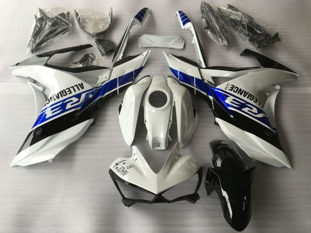 Carenados Moto Yamaha R3 2015-2018 - Blanco Azul Negro Asequibles