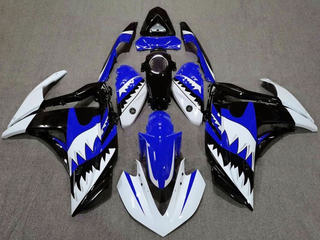 Carenados Moto Yamaha R3 2015-2018 - Blanco Azul Negro Tiburón Asequibles