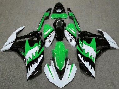 Carenados Moto Yamaha R3 2015-2018 - Blanco Verde Negro Tiburón Asequibles