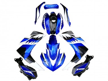 Carenados Moto Yamaha R3 2015-2018 - Azul Blanco Negro Tiburón Asequibles