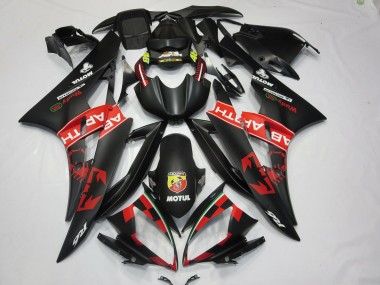 Carenados Moto Yamaha R6 2006-2007 - Negro Mate Rojo Abarth Motul Michelin Asequibles