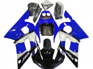 Carenados Moto Yamaha R6 1998-2002 - Azul Blanco Negro Brillante Asequibles