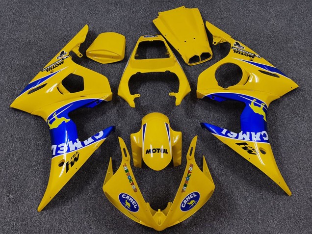 Carenados Moto Yamaha R6 2005 - Amarillo Azul Blanco Camello Motul Asequibles