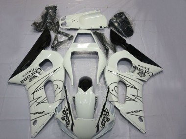Carenados Moto Yamaha R6 1998-2002 - Blanco Negro Corona Motul Asequibles