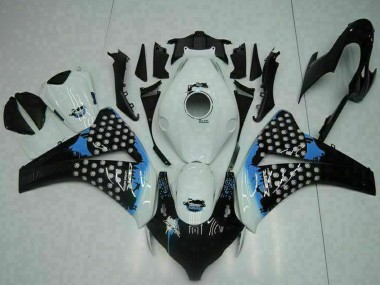 Carenado Moto Honda CBR1000RR 2008-2011 - Blanco Azul Negro Brillante Asequibles