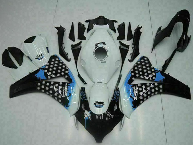 Carenado Moto Honda CBR1000RR 2008-2011 - Blanco Azul Negro Brillante Asequibles