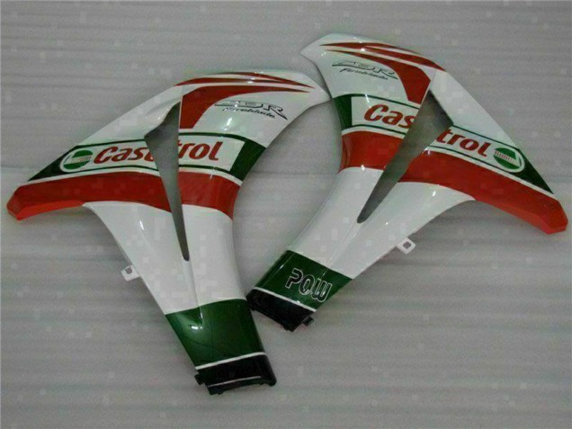 Carenados Moto Honda CBR1000RR 2008-2011 - Blanco Rojo Verde Castrol Asequibles
