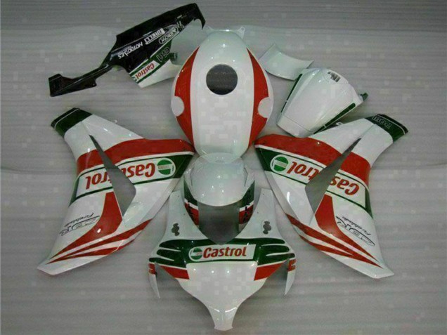 Carenados Moto Honda CBR1000RR 2008-2011 - Blanco Rojo Verde Castrol Asequibles