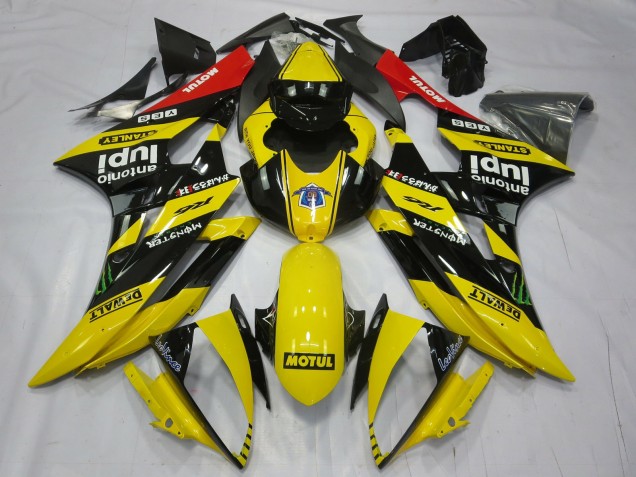 Carenados Moto Yamaha R6 2006-2007 - Amarillo Negro Rojo Motul Monstruo Asequibles