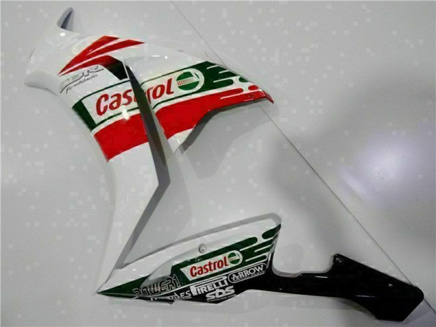Carenado Moto Honda CBR1000RR 2012-2016 - Blanco Rojo Verde Castrol Asequibles