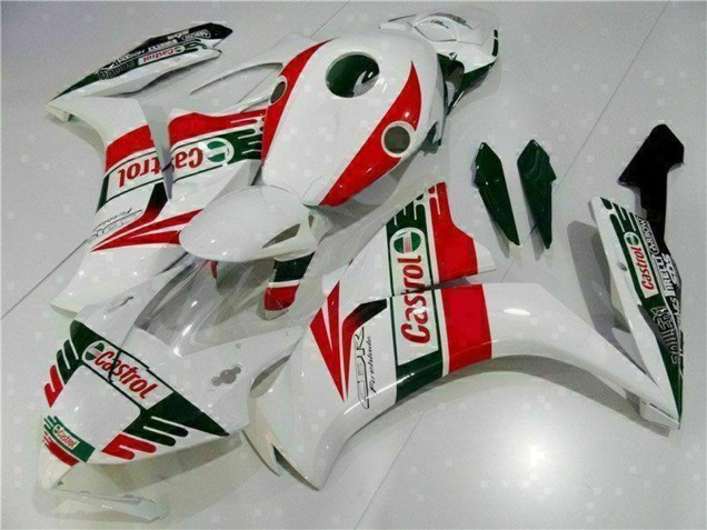 Carenado Moto Honda CBR1000RR 2012-2016 - Blanco Rojo Verde Castrol Asequibles