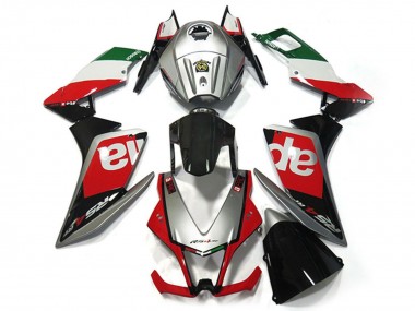 Carenados Moto Aprilia RS4 125 2012-2018 - Plata Rojo Verde Negro Brillante OEM Estilo Asequibles