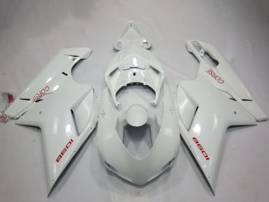 Carenados Moto Ducati 1098 2007-2014 - Blanco Corse Asequibles