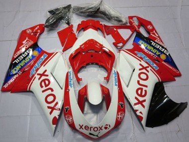 Carenados Moto Ducati 848 1098 1198 2007-2014 - Blanco Rojo Azul Negro Brillante Valsir Xerox Asequibles
