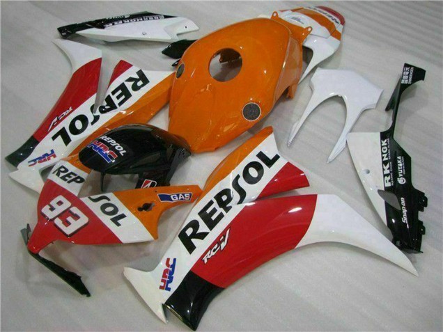 Carenado Moto Honda CBR1000RR 2012-2016 - Blanco Naranja Rojo Negro Brillante HRC Repsol 93 Asequibles