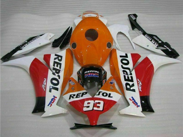 Carenado Moto Honda CBR1000RR 2012-2016 - Blanco Naranja Rojo Negro Brillante HRC Repsol 93 Asequibles