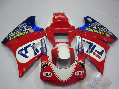 Carenados Moto Ducati 748 916 996 998 1993-2005 - Blanco Rojo Azul Fila Asequibles