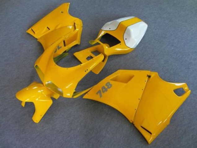 Carenados Moto Ducati 748 1993-2005 - Blanco Amarillo Asequibles