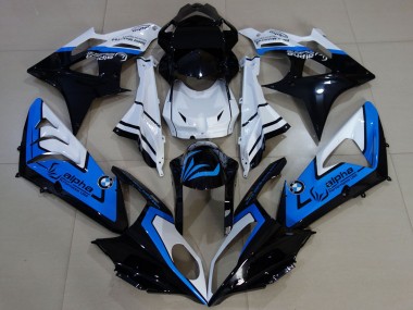 Carenados Moto BMW S1000RR 2009-2014 - Blanco Azul Negro Brillante Alpha Asequibles