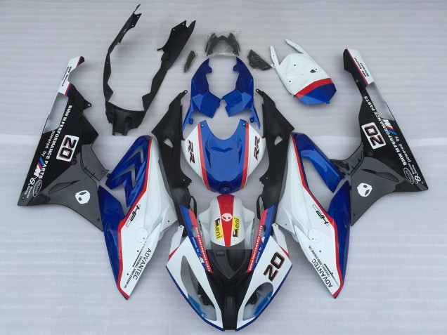 Carenados Moto BMW S1000RR 2017-2018 - Blanco Azul Rojo Negro Brillante OEM Estilo Asequibles