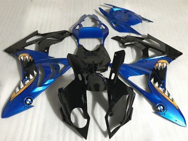 Carenados Moto BMW S1000RR 2017-2018 - Azul Negro Brillante Naranja Tiburón Asequibles