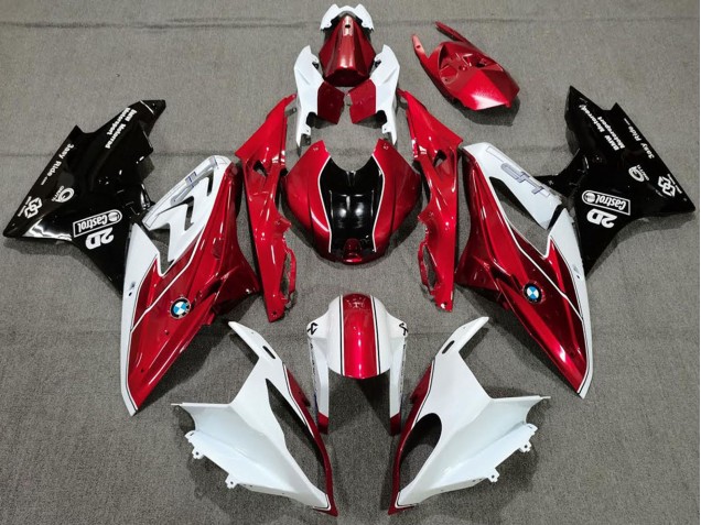 Carenados Moto BMW S1000RR 2017-2018 - Blanco Rojo Negro Brillante Asequibles