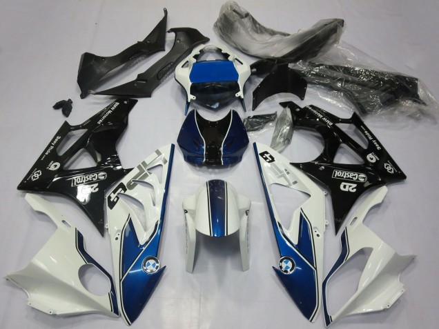 Carenados Moto BMW S1000RR 2017-2018 - Blanco Azul Negro Brillante Asequibles