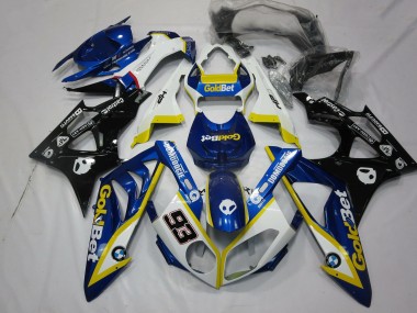Carenados Moto BMW S1000RR 2009-2014 - Blanco Amarillo Azul Negro Brillante OroBet 93 Asequibles