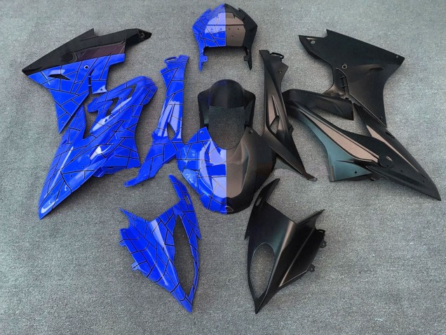 Carenados Moto BMW S1000RR 2015-2016 - Azul Negro Mate Dividir Asequibles