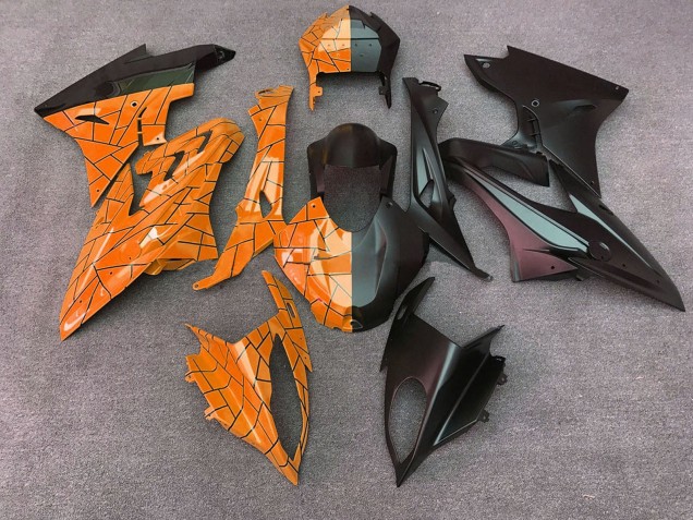 Carenados Moto BMW S1000RR 2015-2016 - Naranja Negro Mate Dividir Asequibles