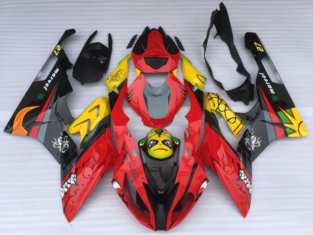 Carenados Moto BMW S1000RR 2015-2016 - Amarillo Rojo Negro Tiburón Asequibles