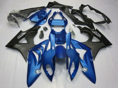 Kits Carenado Moto BMW S1000RR 2009-2014 - Azul Negro Mate Asequibles