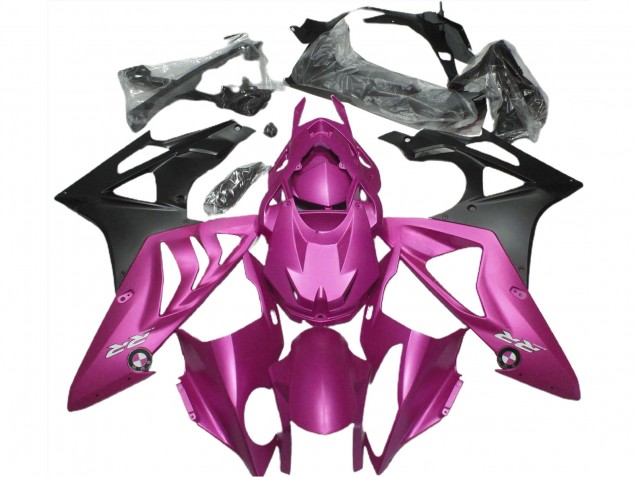 Carenados Moto BMW S1000RR 2009-2014 - Hot Rosa Negro Mate Asequibles