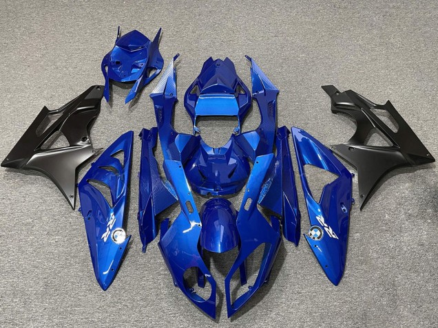 Carenados Moto BMW S1000RR 2009-2014 - Azul Negro Mate Asequibles