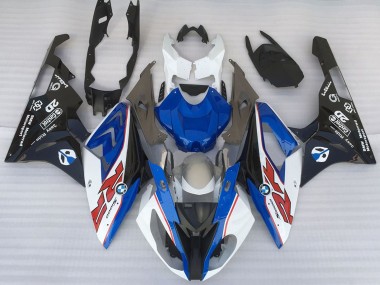 Carenados Moto BMW S1000RR 2015-2016 - Blanco Azul Negro Mate OEM Estilo Asequibles