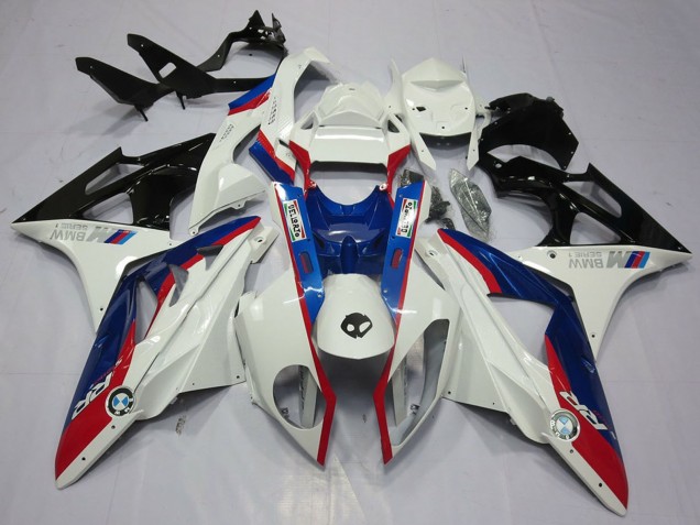 Kits Carenado Moto BMW S1000RR 2009-2014 - Blanco Rojo Azul Negro Brillante Asequibles