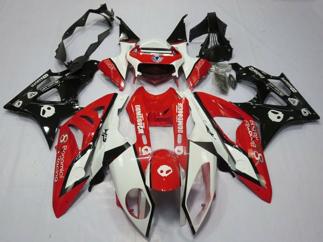 Carenado Moto BMW S1000RR 2009-2014 - Blanco Rojo Negro Brillante Asequibles