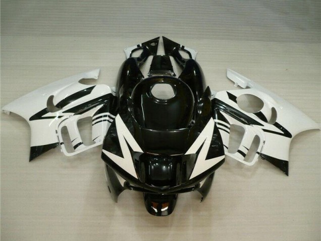 Carenados Moto Honda CBR600 F3 1995-1996 - Blanco Negro Brillante Asequibles