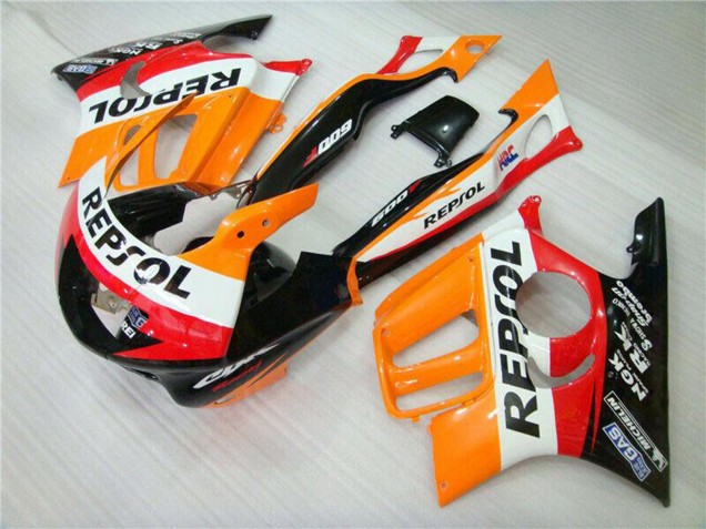 Carenado Moto Honda CBR600 F3 1995-1996 - Naranja Blanco Rojo Negro Brillante Repsol Asequibles